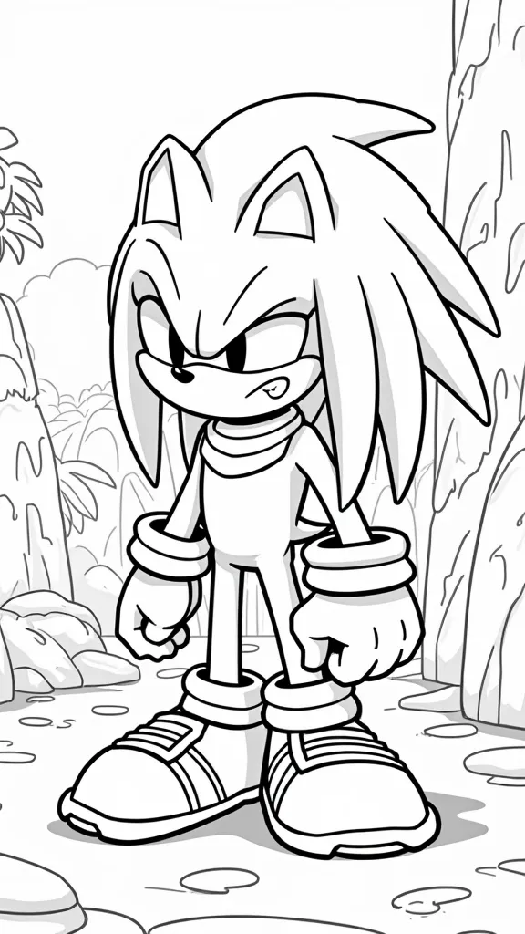 knuckles printable coloring pages